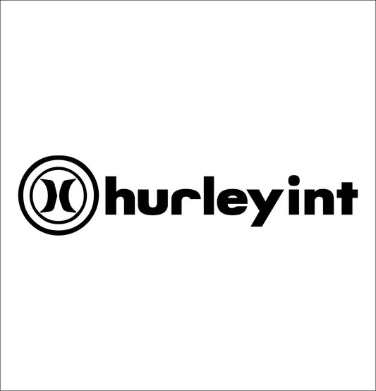 Hurley decal, skateboarding decal, car decal sticker