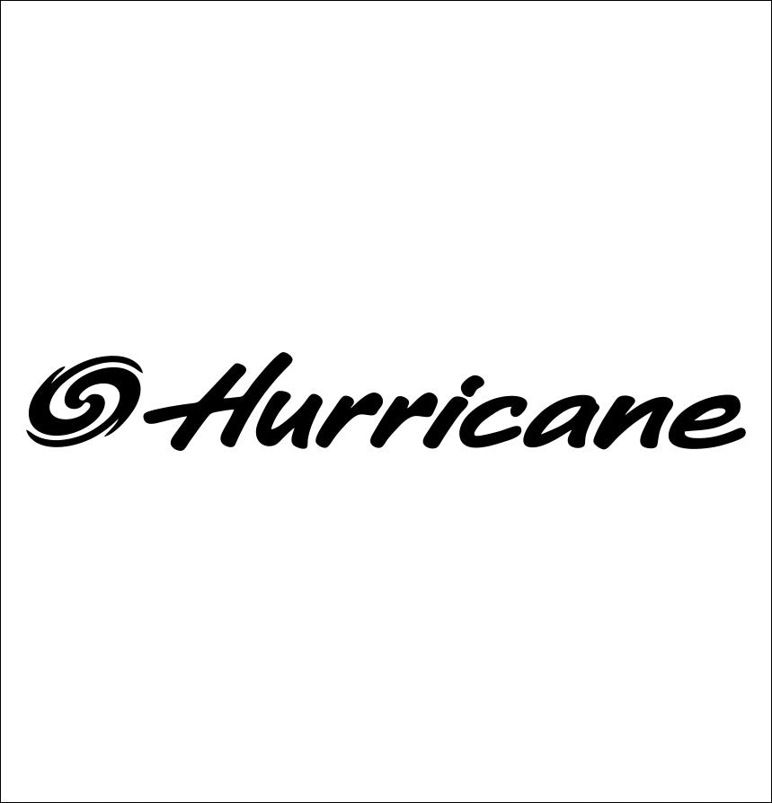 Hurricane Boats decal, fishing hunting car decal sticker