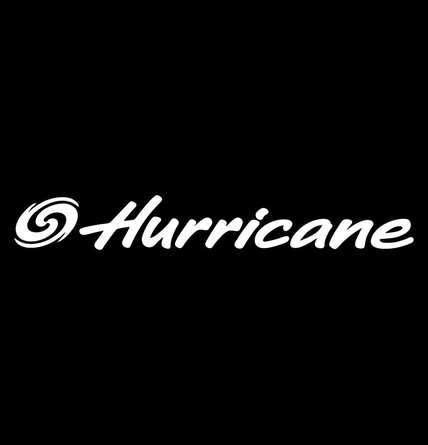 Hurricane Boats decal, fishing hunting car decal sticker