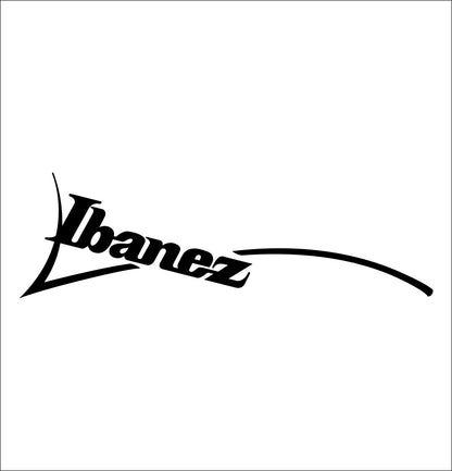 Ibanez decal, music instrument decal, car decal sticker