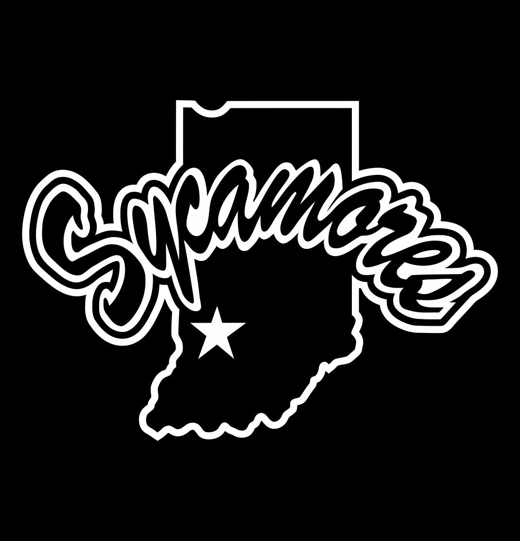 Indiana State Sycamores decal, car decal sticker, college football