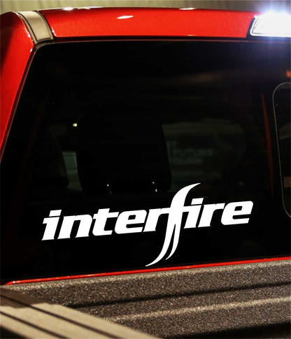 Interfire decal, sticker, audio decal