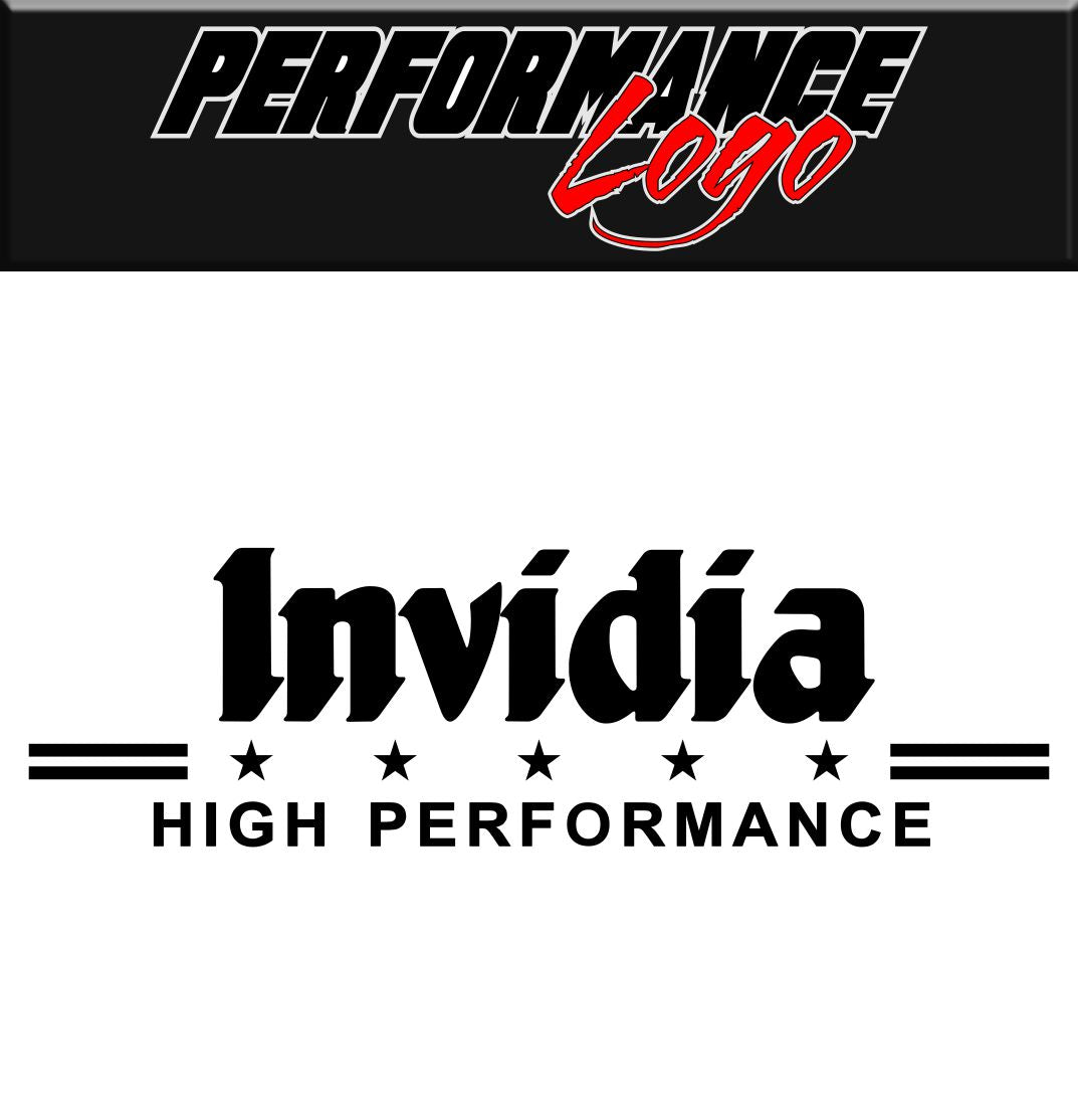 Invidia decal performance decal sticker