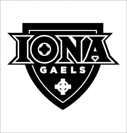 Iona Gaels decal, car decal sticker, college football