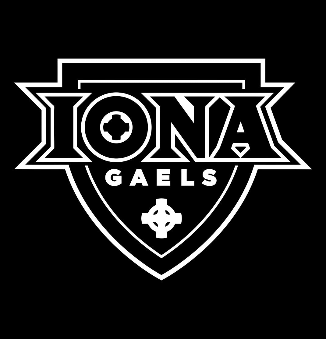 Iona Gaels decal, car decal sticker, college football