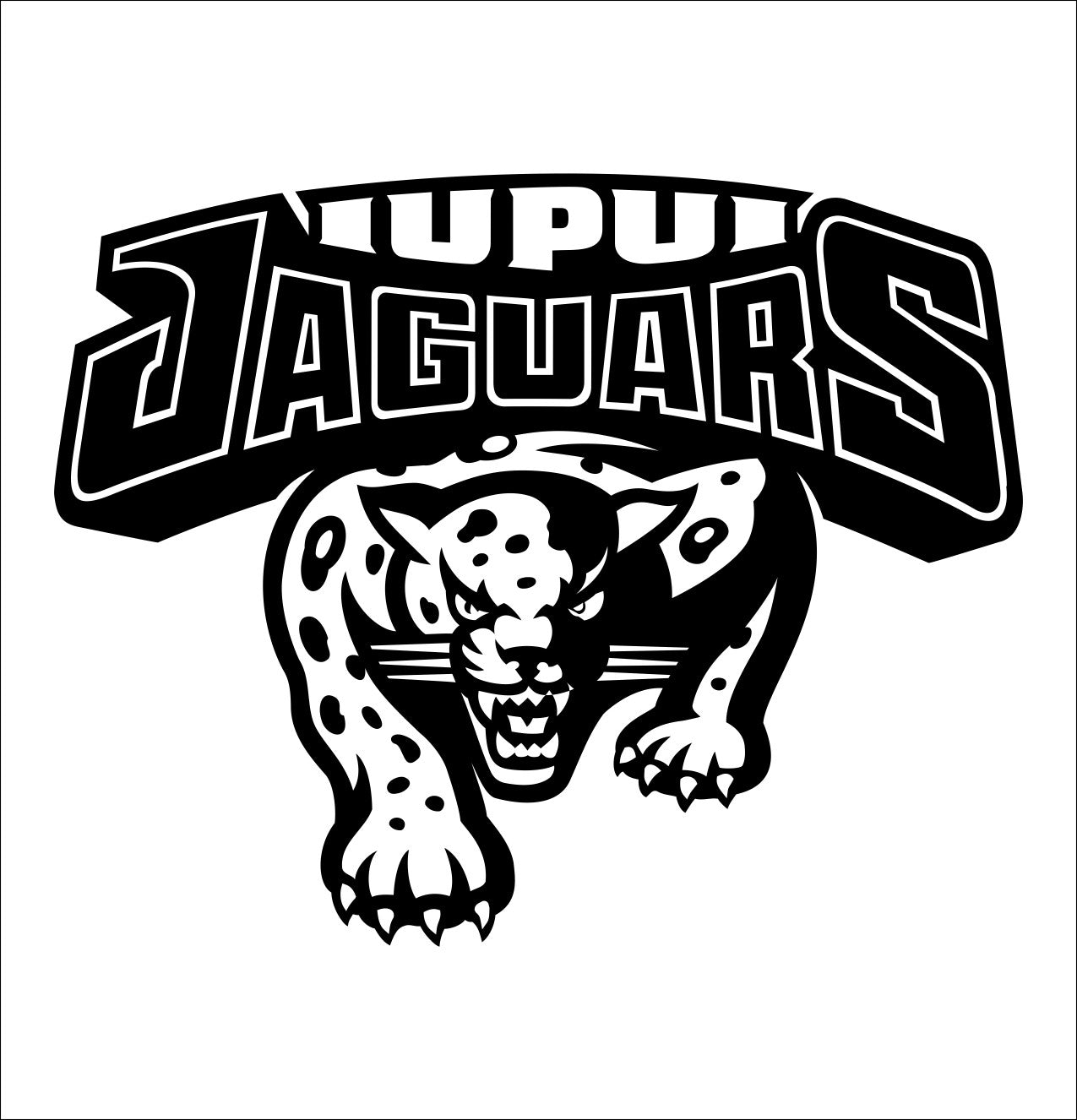 Iupui Jaguars decal, car decal sticker, college football