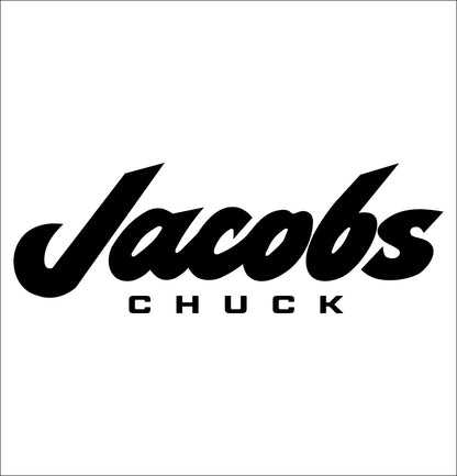 jacobs chuck decal, car decal sticker