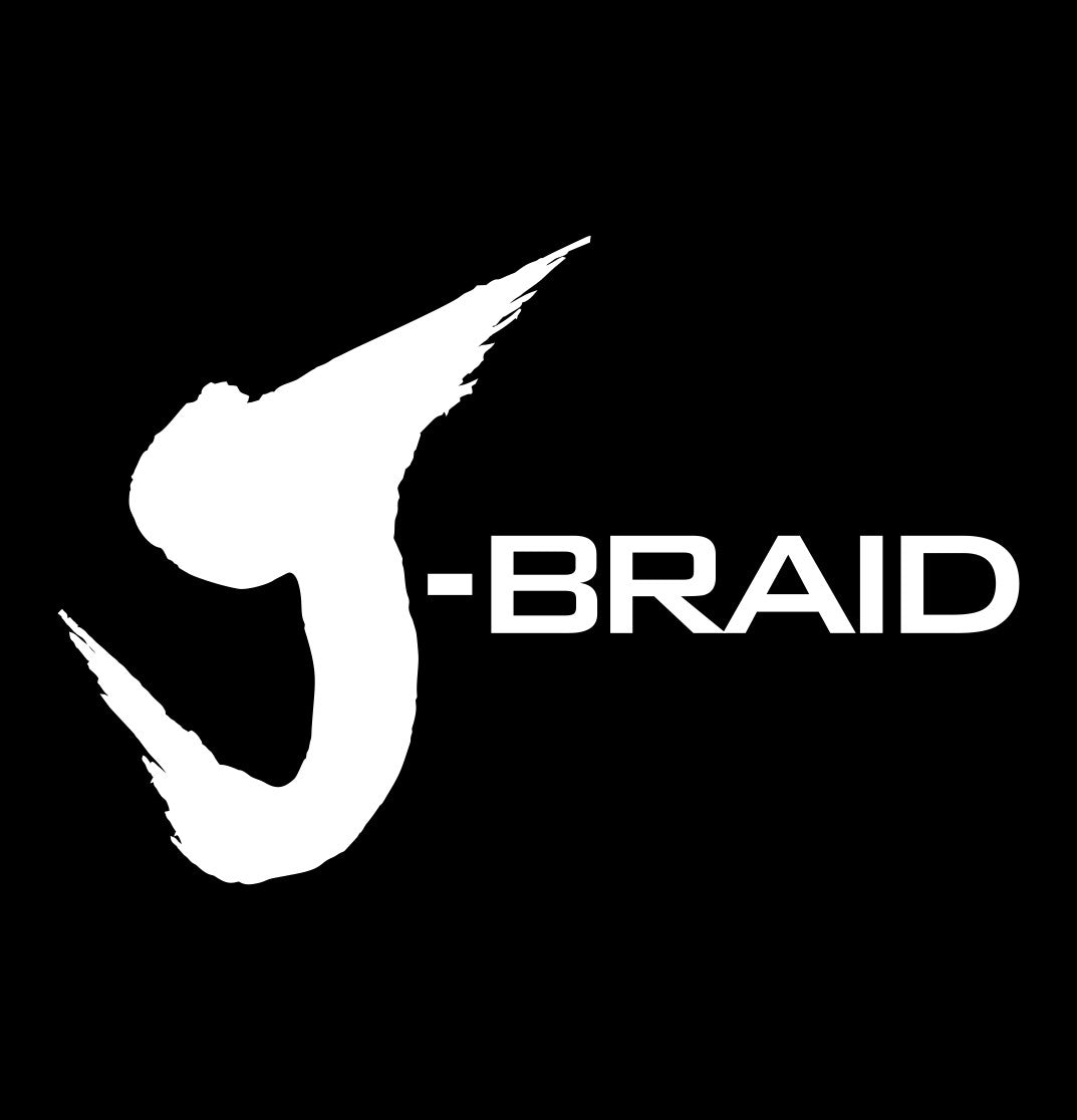 J-Braid decal, fishing hunting car decal sticker