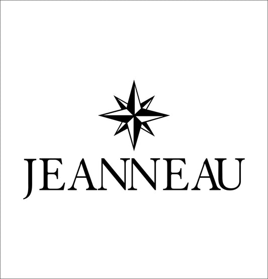 jeanneau boats decal, car decal, hunting fishing sticker