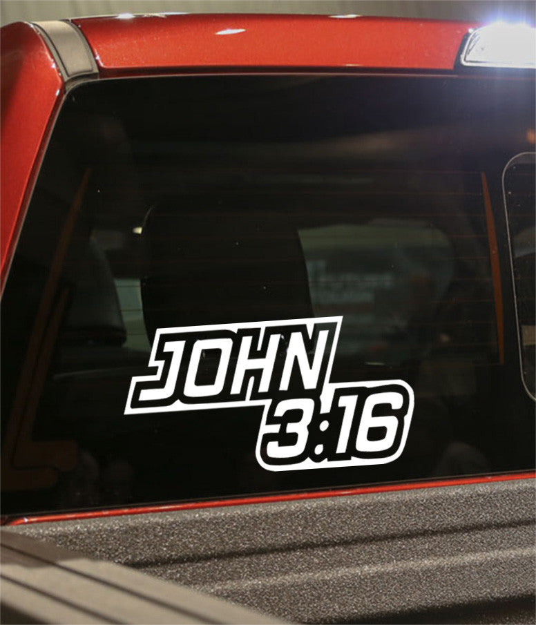 john 3:16 religious decal - North 49 Decals