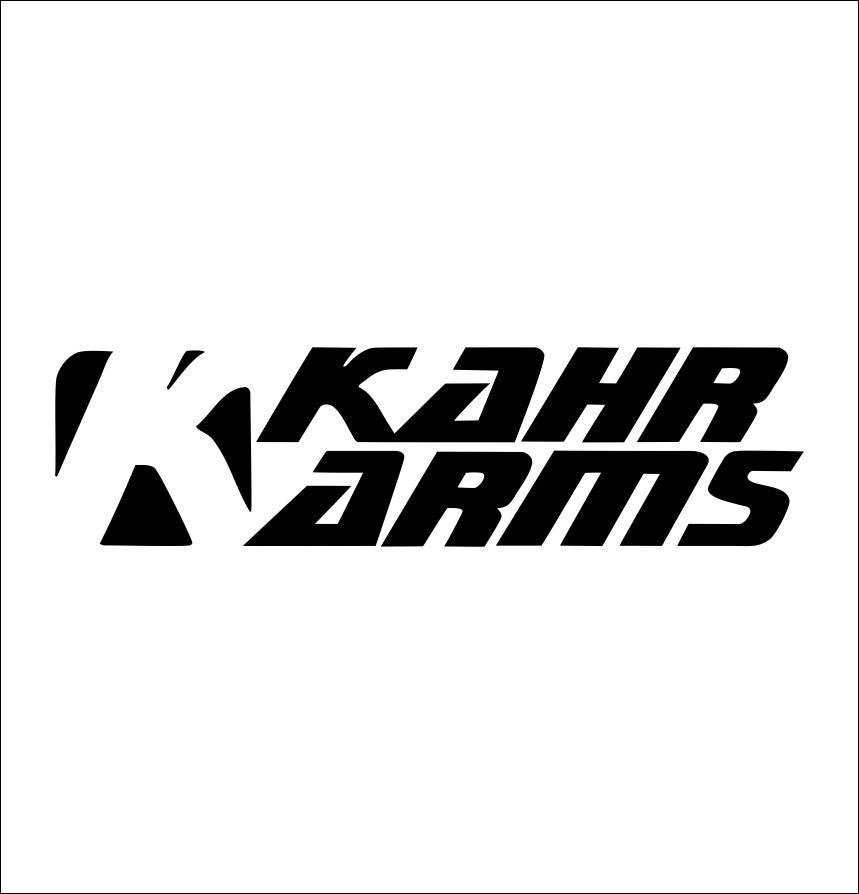 Kahr Arms decal, firearms decal sticker