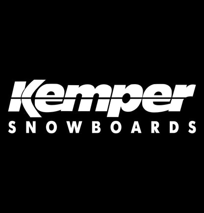 Kemper Snowboards decal, sticker, ski snowboard decal