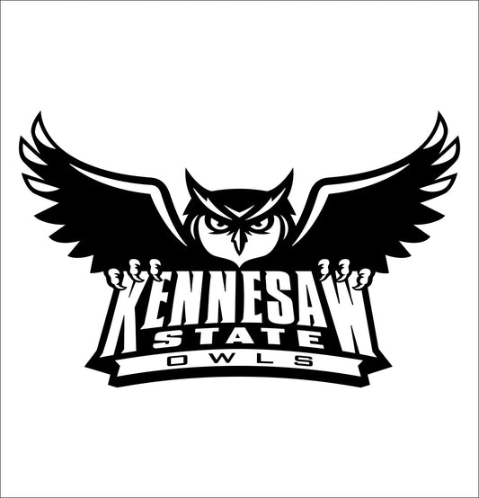 Kennesaw Owls decal, car decal sticker, college football