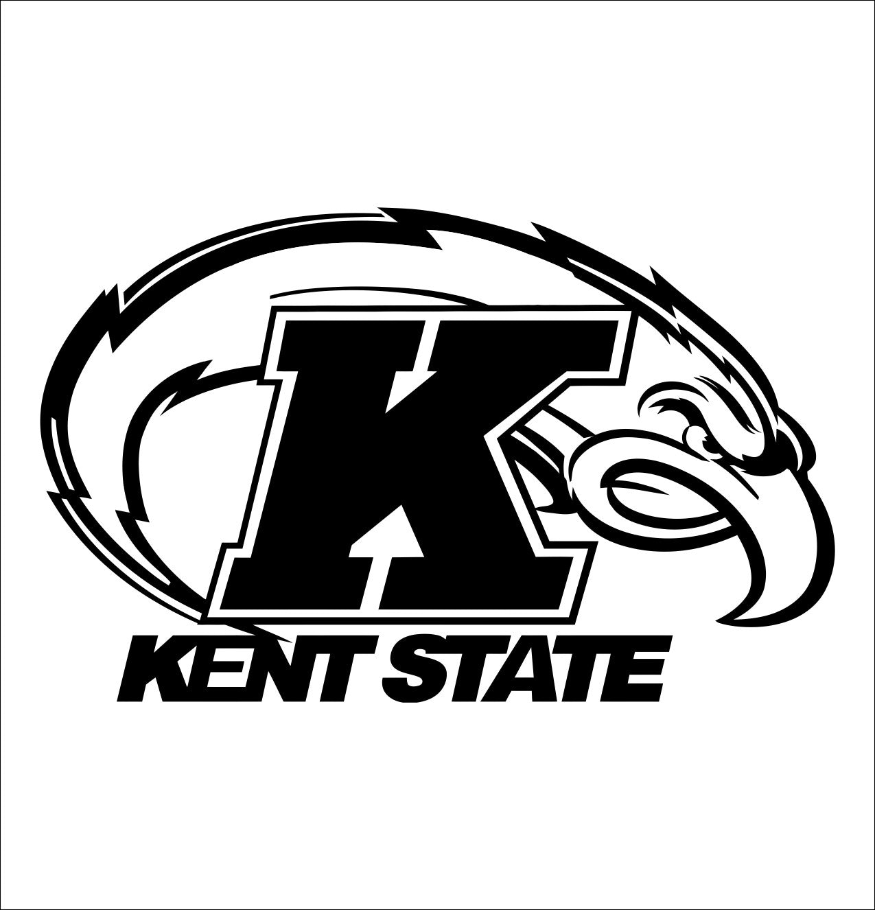 Kent State Golden Flashes decal, car decal sticker, college football