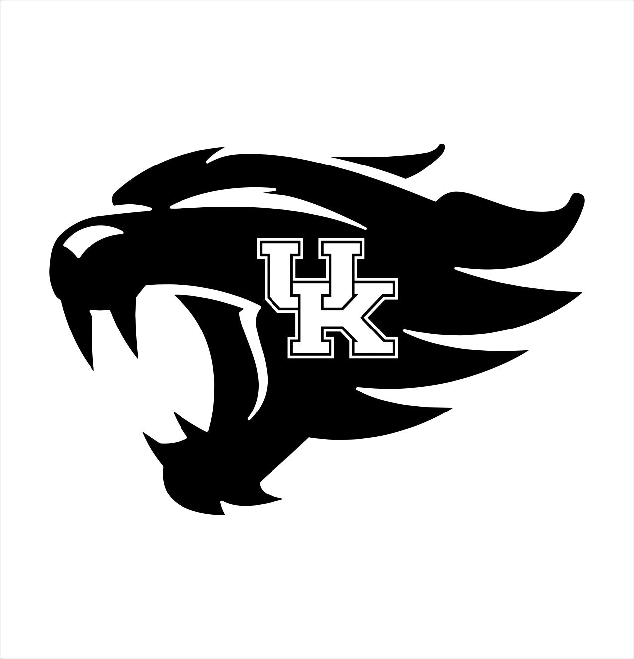 Kentucky Wildcats decal, car decal sticker, college football