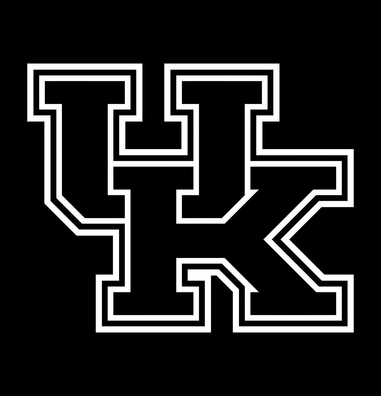 Kentucky Wildcats decal, car decal sticker, college football