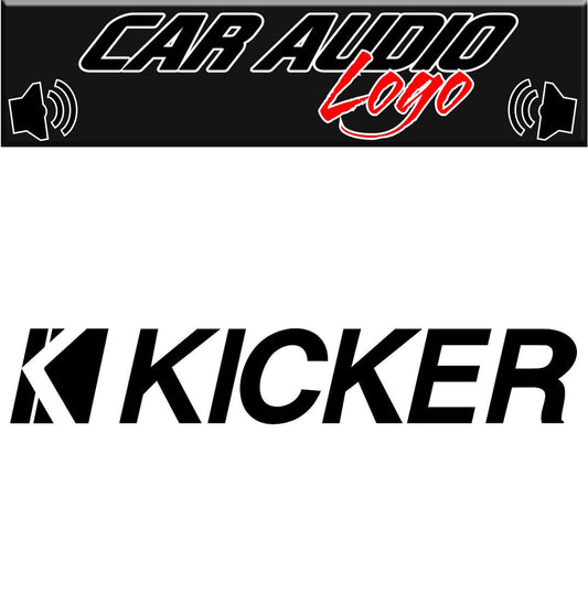 Kicker decal, sticker, audio decal