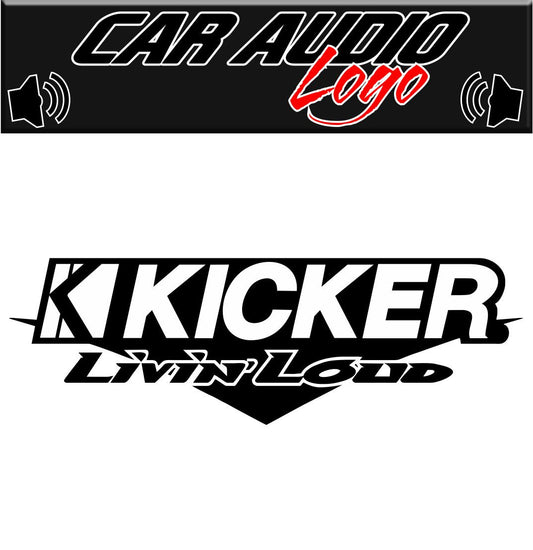 Kicker decal, sticker, audio decal