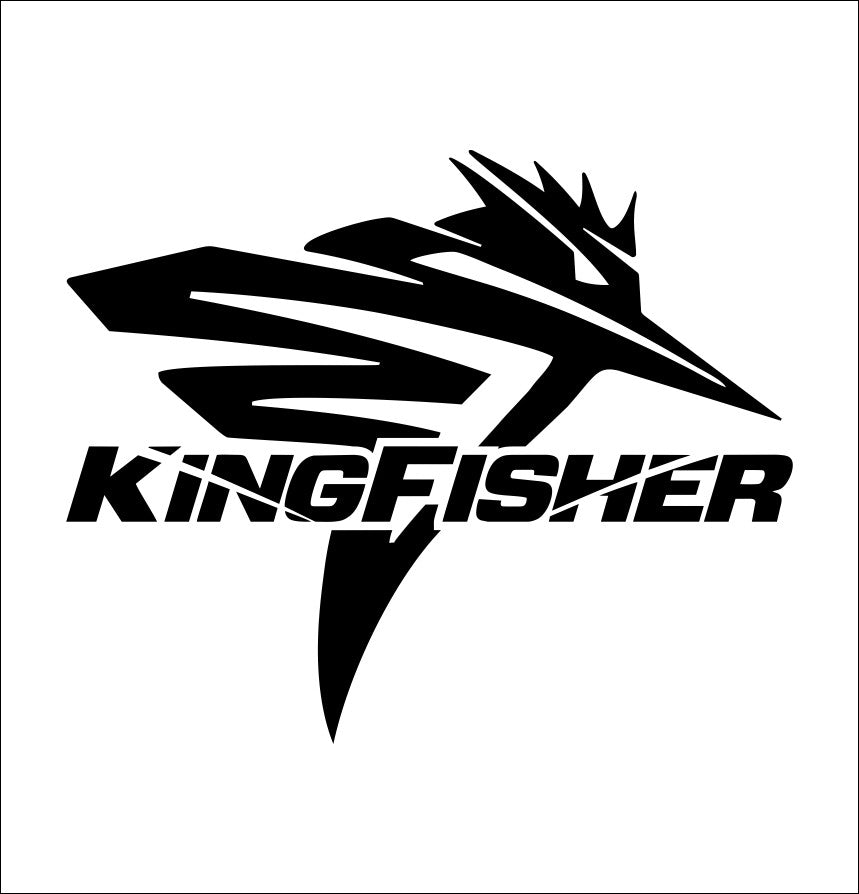 Kingfisher Boats decal, fishing hunting car decal sticker