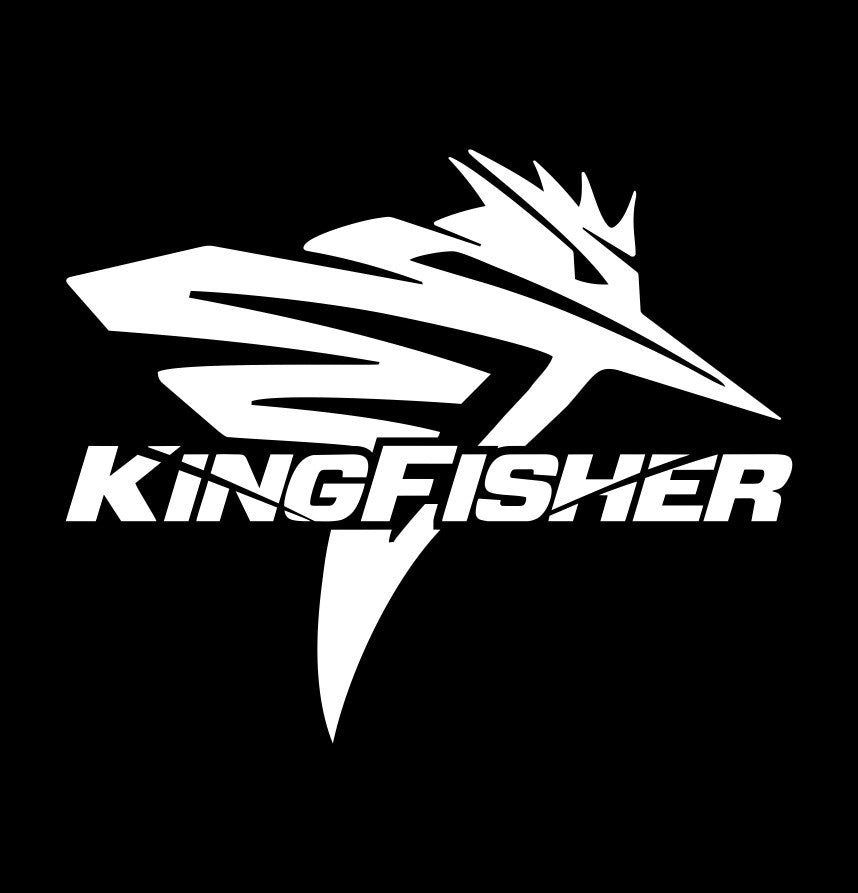 Kingfisher Boats decal, fishing hunting car decal sticker