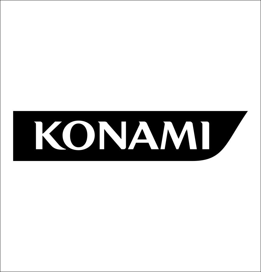 Konami decal, video game decal, sticker, car decal