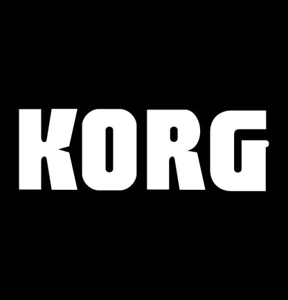 Korg decal, music instrument decal, car decal sticker