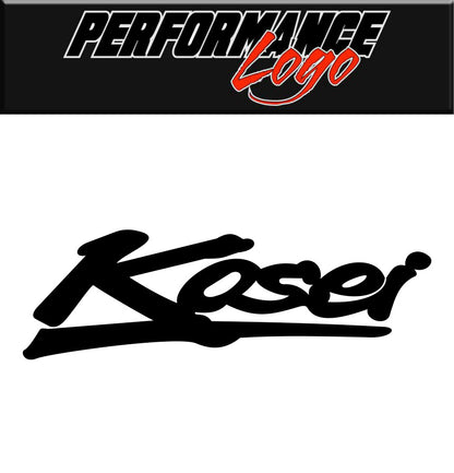 Kosei Wheels decal, performance car decal sticker