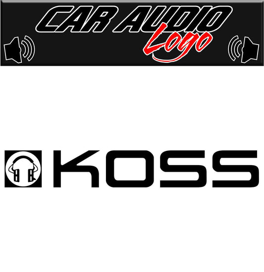 Koss decal, sticker, audio decal