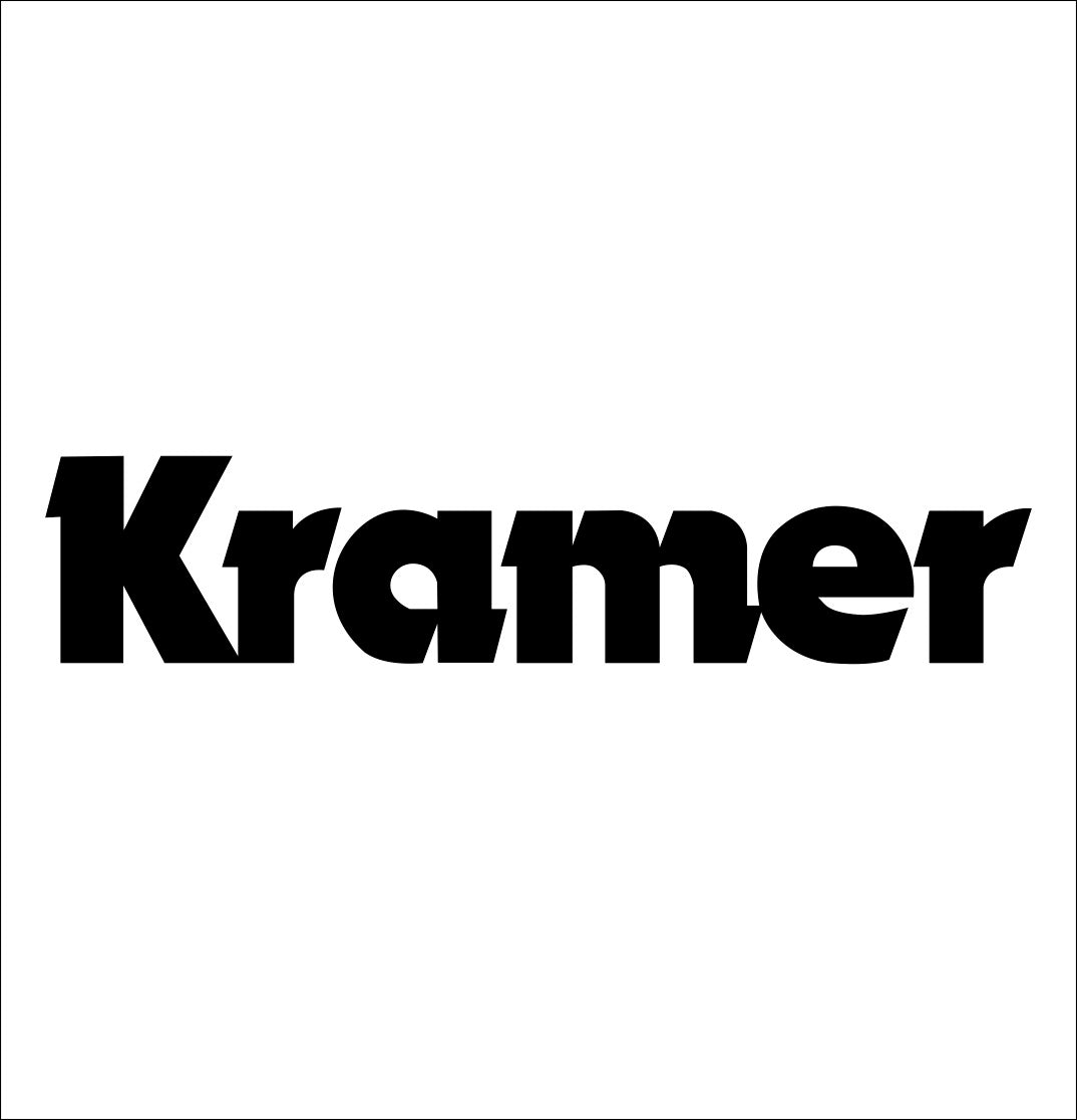 Kramer Guitars decal, music instrument decal, car decal sticker