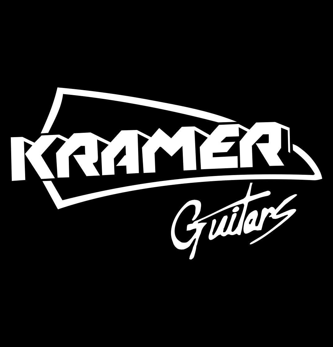 Kramer Guitars decal, music instrument decal, car decal sticker