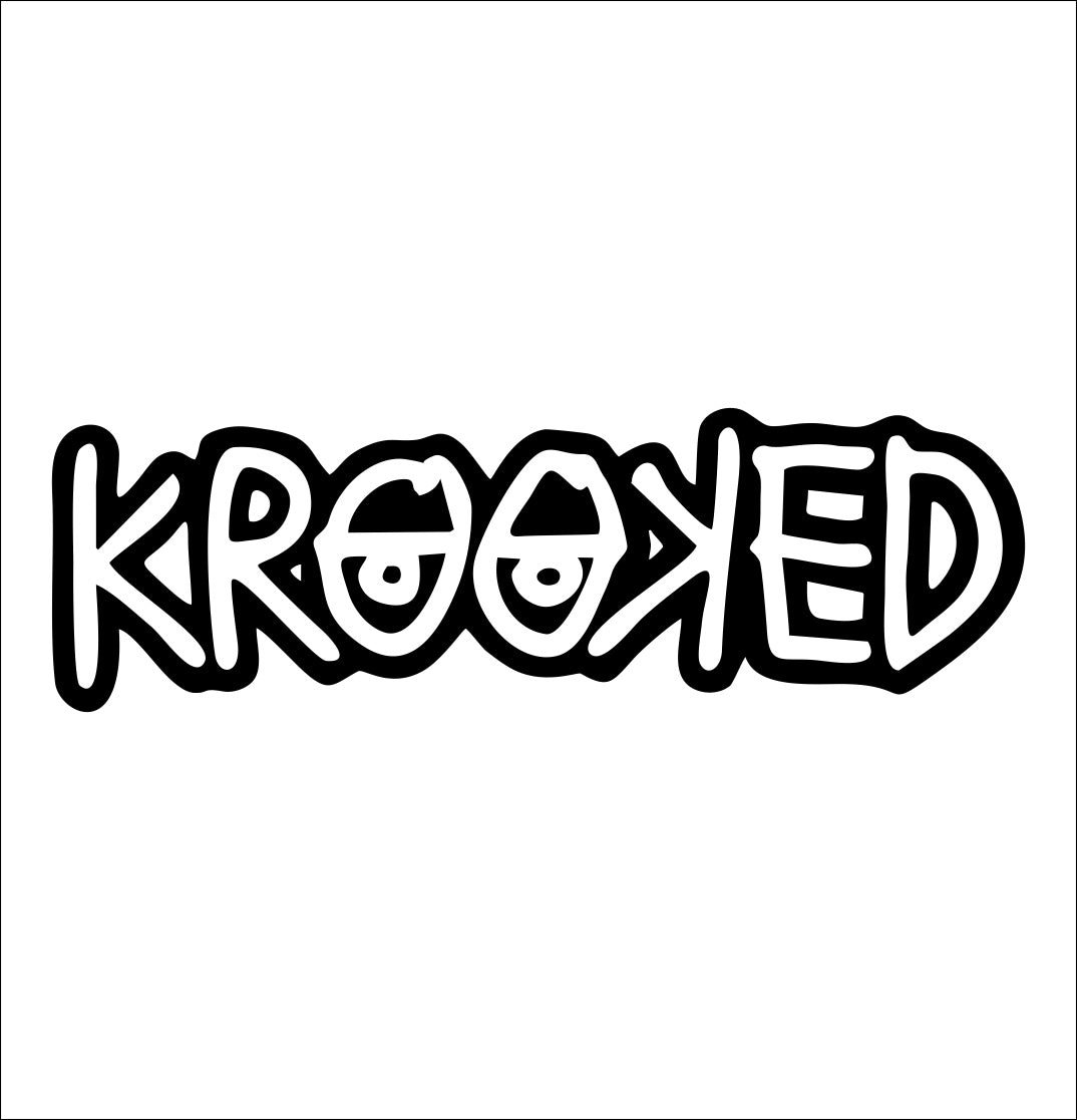 Krooked Skateboards decal, skateboarding decal, car decal sticker