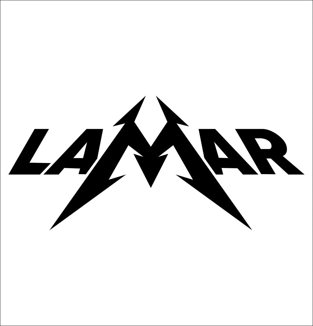 Lamar Snowboards decal, ski snowboard decal, car decal sticker