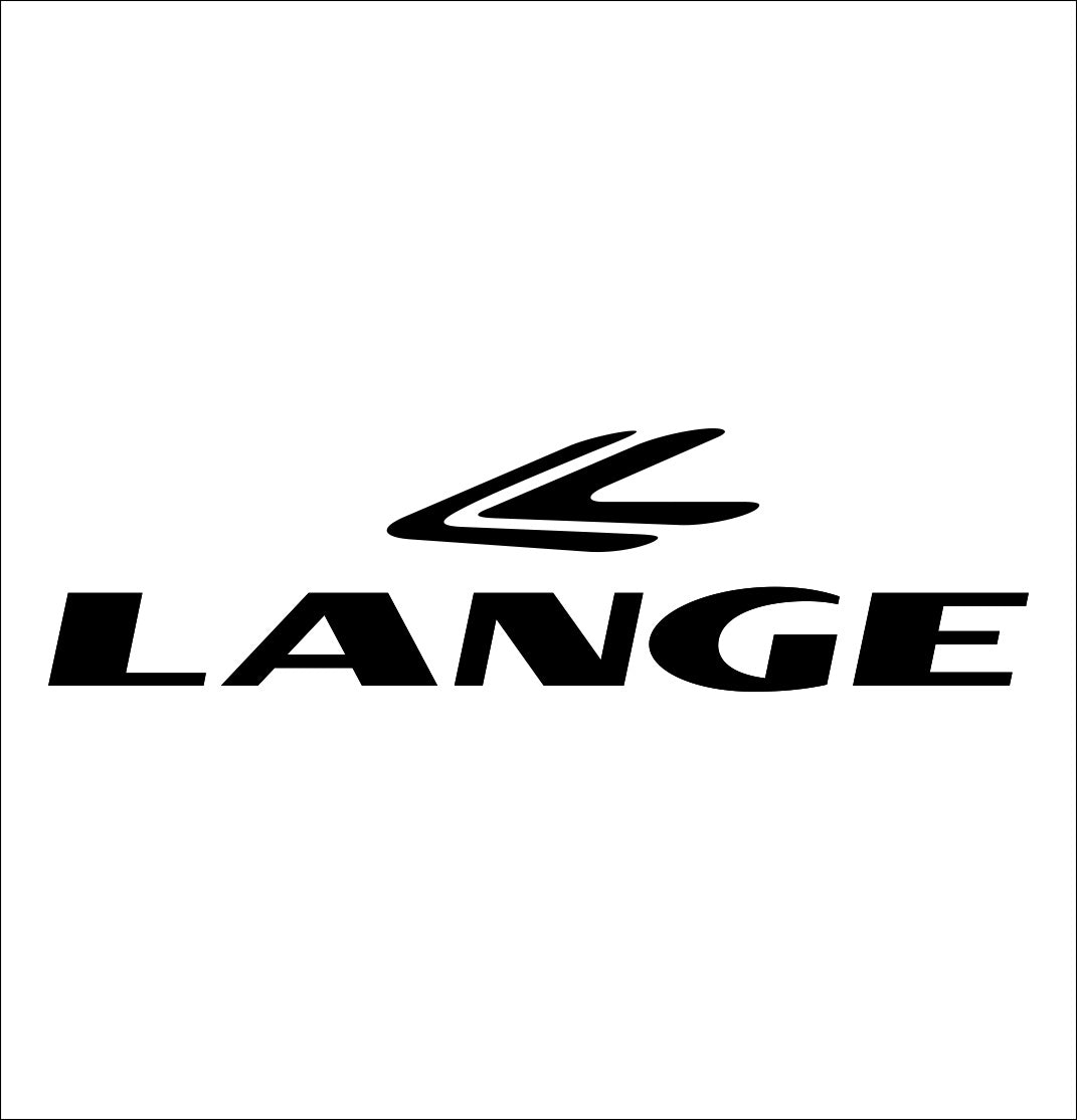 Lange Boots decal, ski snowboard decal, car decal sticker