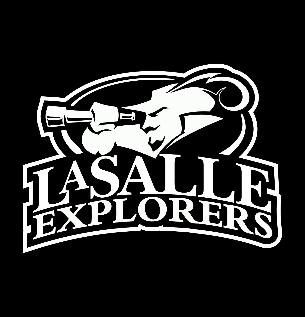 Lasalle Explorers decal, car decal sticker, college football