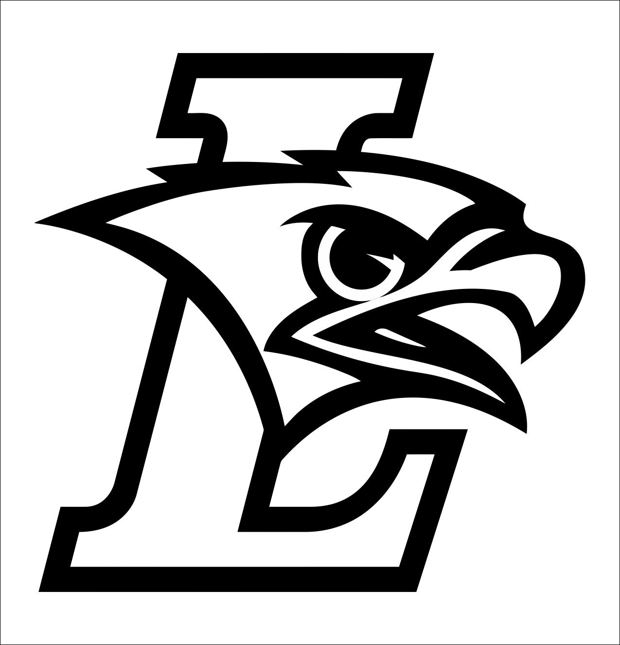 Lehigh Mountain Hawks decal, car decal sticker, college football