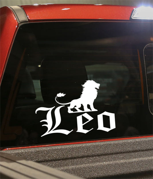 leo 1 zodiac decal - North 49 Decals