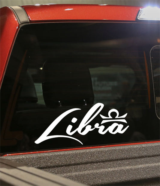 libra 2 zodiac decal - North 49 Decals