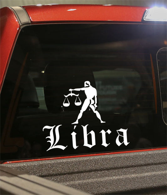 libra 3 zodiac decal - North 49 Decals