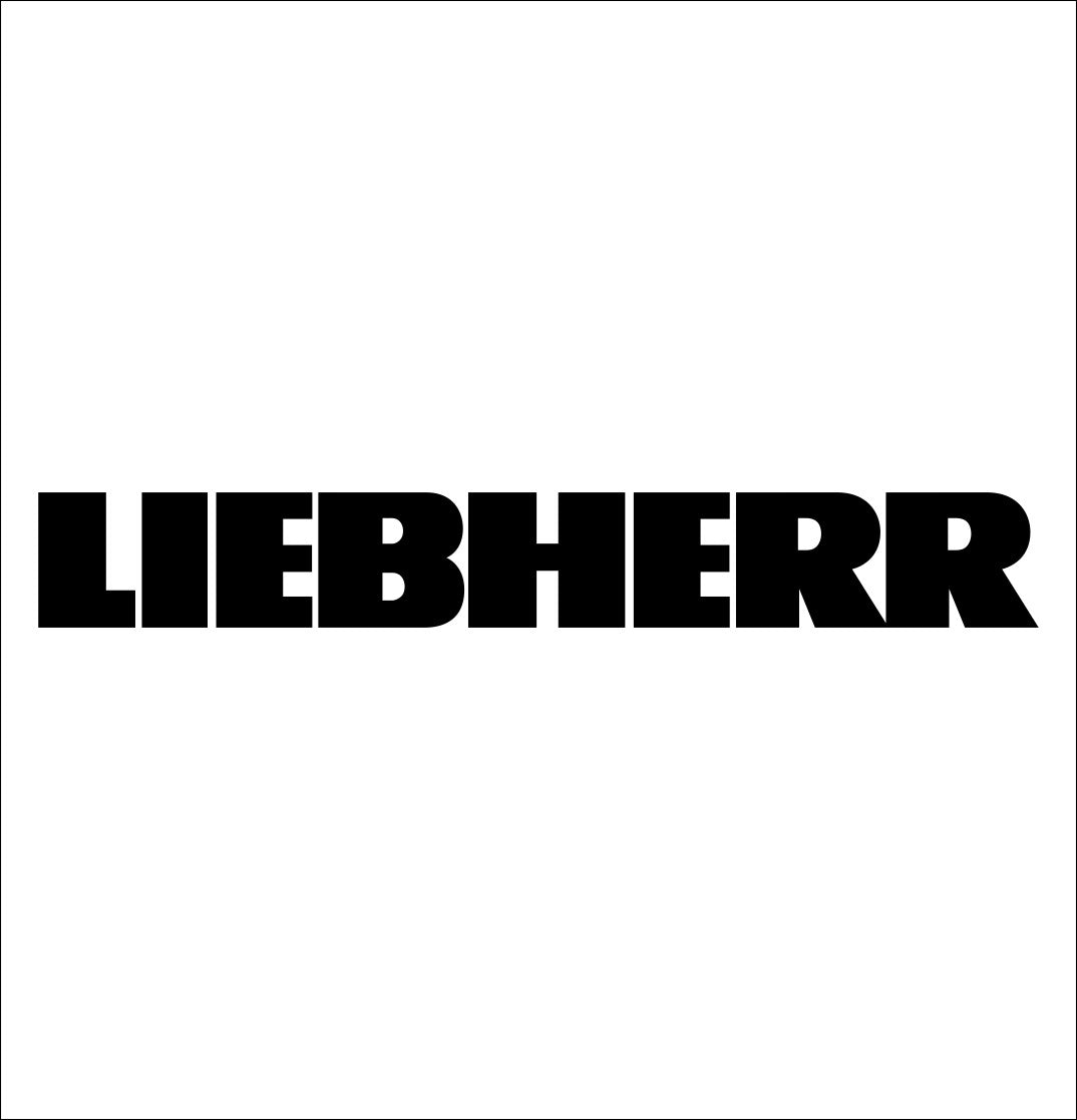 Liebherr decal, car decal sticker