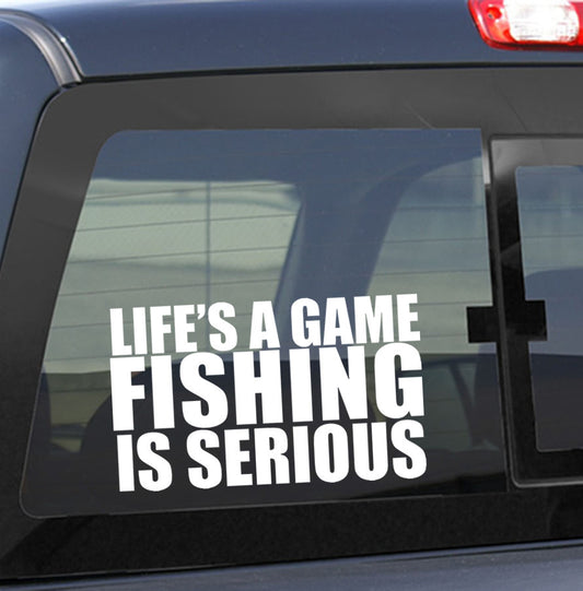 fishing decals, car decal, window sticker