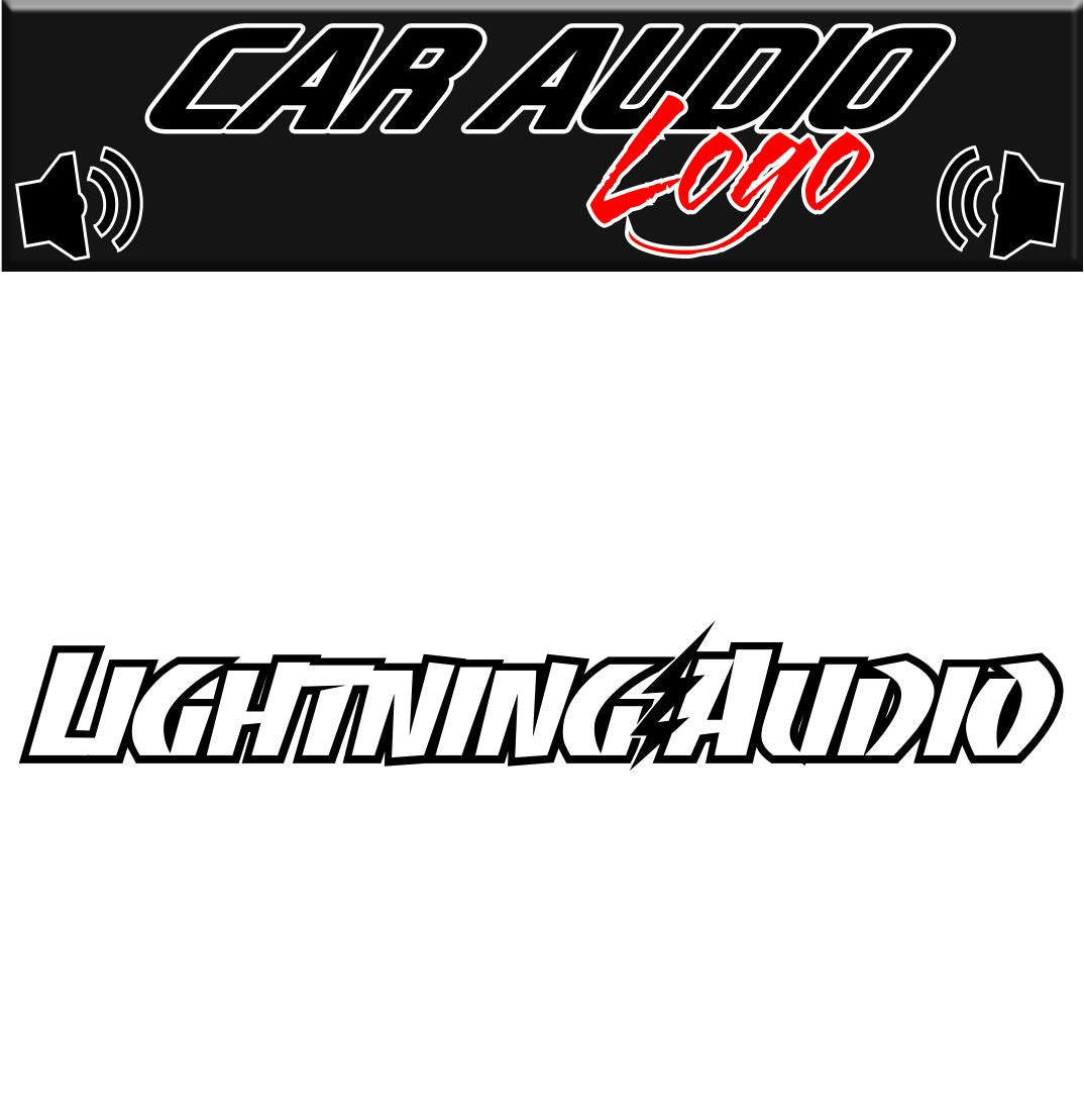 Lightning Audio decal, sticker, audio decal