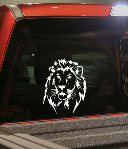 lion 2 flaming animal decal - North 49 Decals