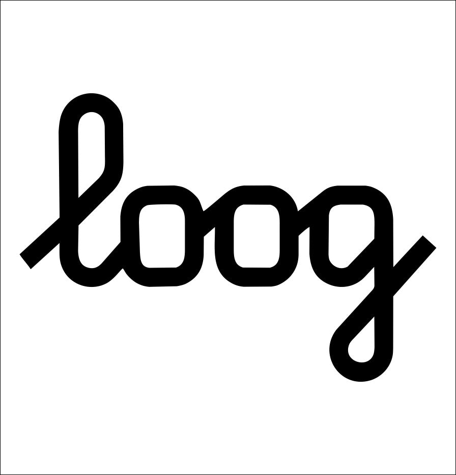 Loog Guitars decal, music instrument decal, car decal sticker