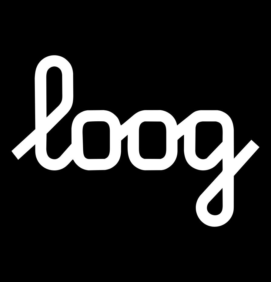 Loog Guitars decal, music instrument decal, car decal sticker