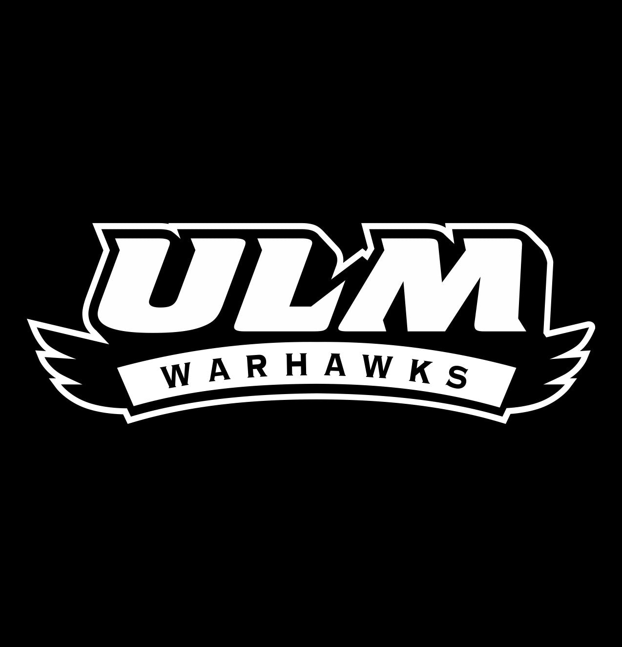 Louisiana Monroe Warhawks decal, car decal sticker, college football