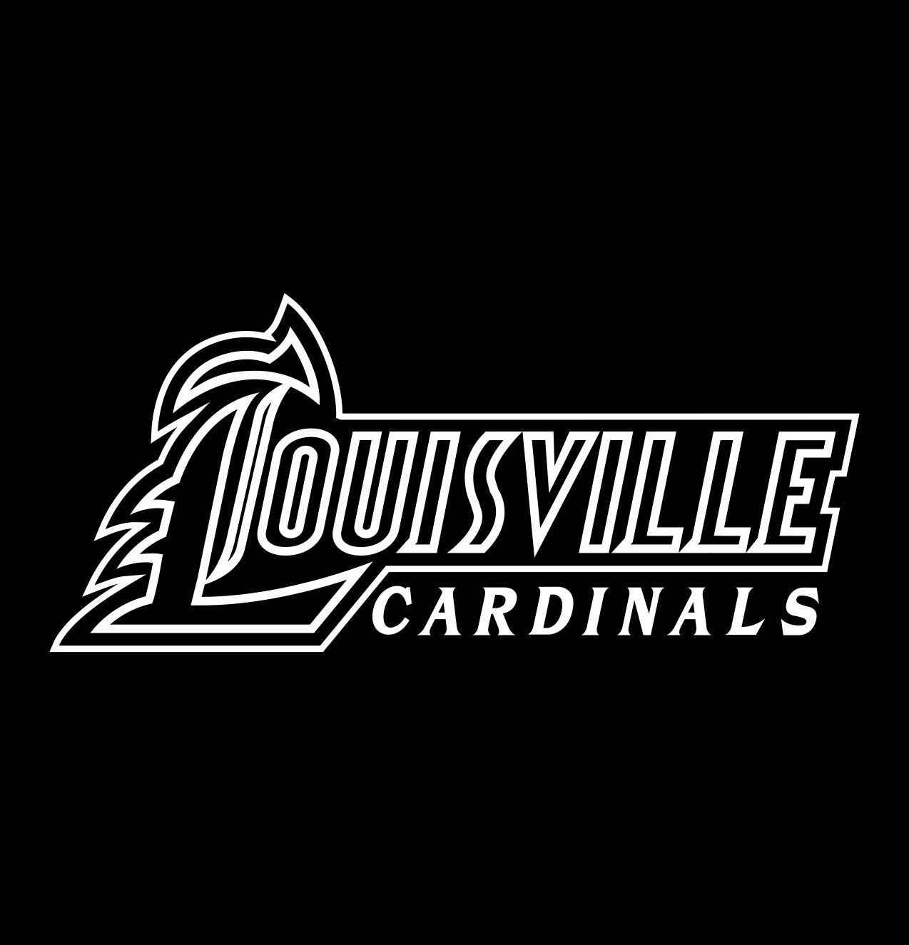 Louisville Cardinals decal, car decal sticker, college football