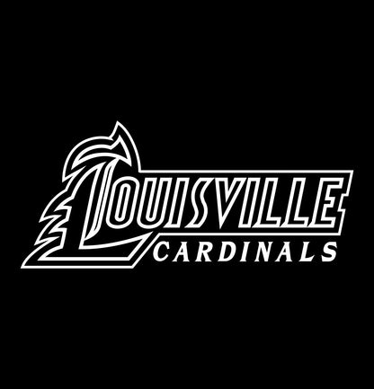 Louisville Cardinals decal, car decal sticker, college football