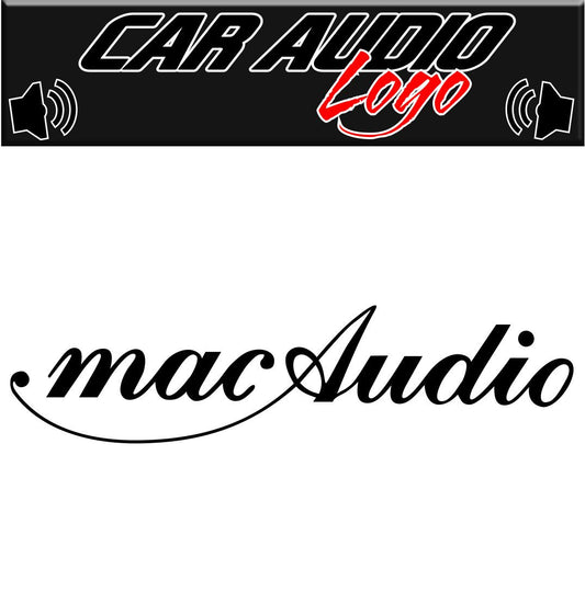 Mac Audio decal, sticker, audio decal