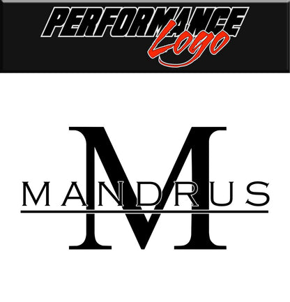 Mandrus Wheels decal, performance car decal sticker