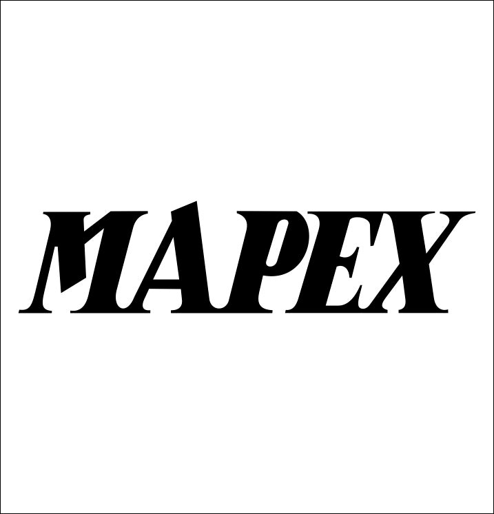 Mapex decal, music instrument decal, car decal sticker